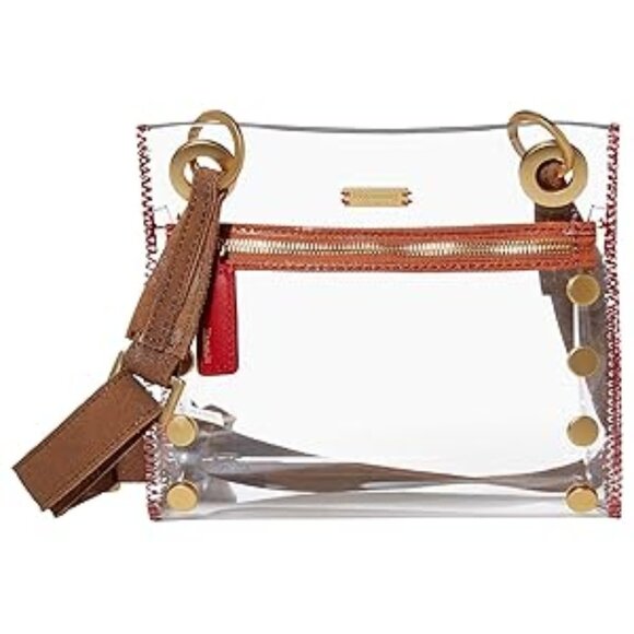 #104 NWT - Hammitt Tony Small Clear Clear/Brushed Gold One Size - Picture 1 of 6